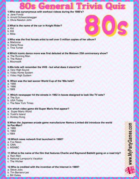 80 trivia questions with answers